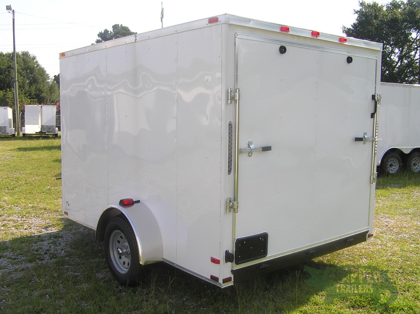 Quality Cargo 7x10 SA Trailer - White, Ramp, Side Door, Extra Height, Electric Brakes - Image 5