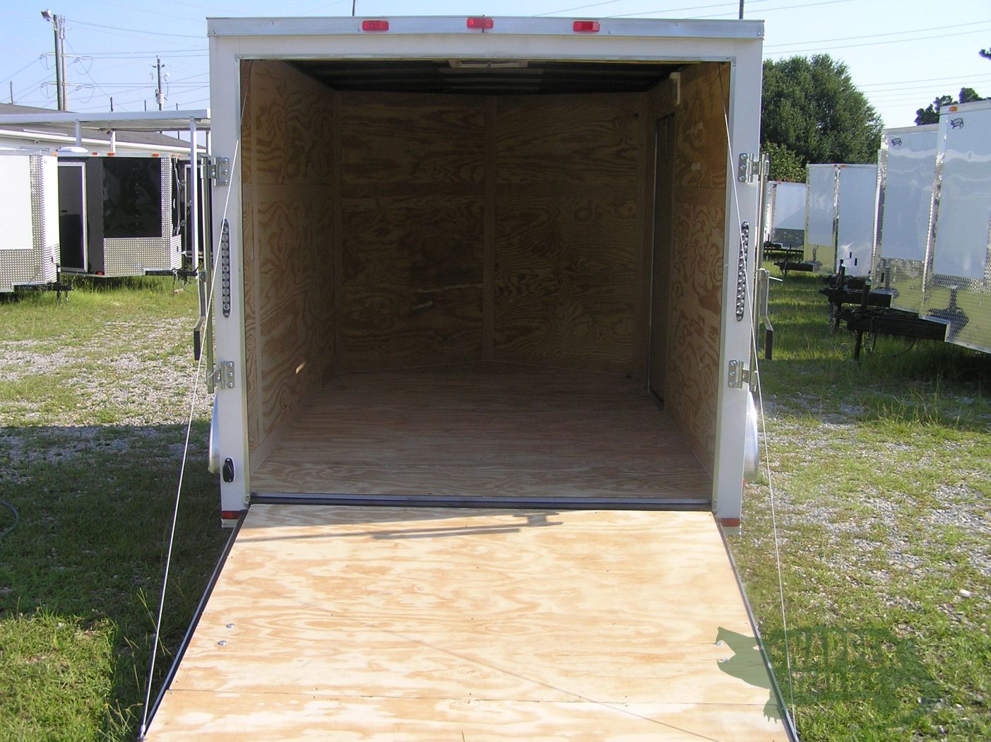 Quality Cargo 7x10 SA Trailer - White, Ramp, Side Door, Extra Height, Electric Brakes - Image 6
