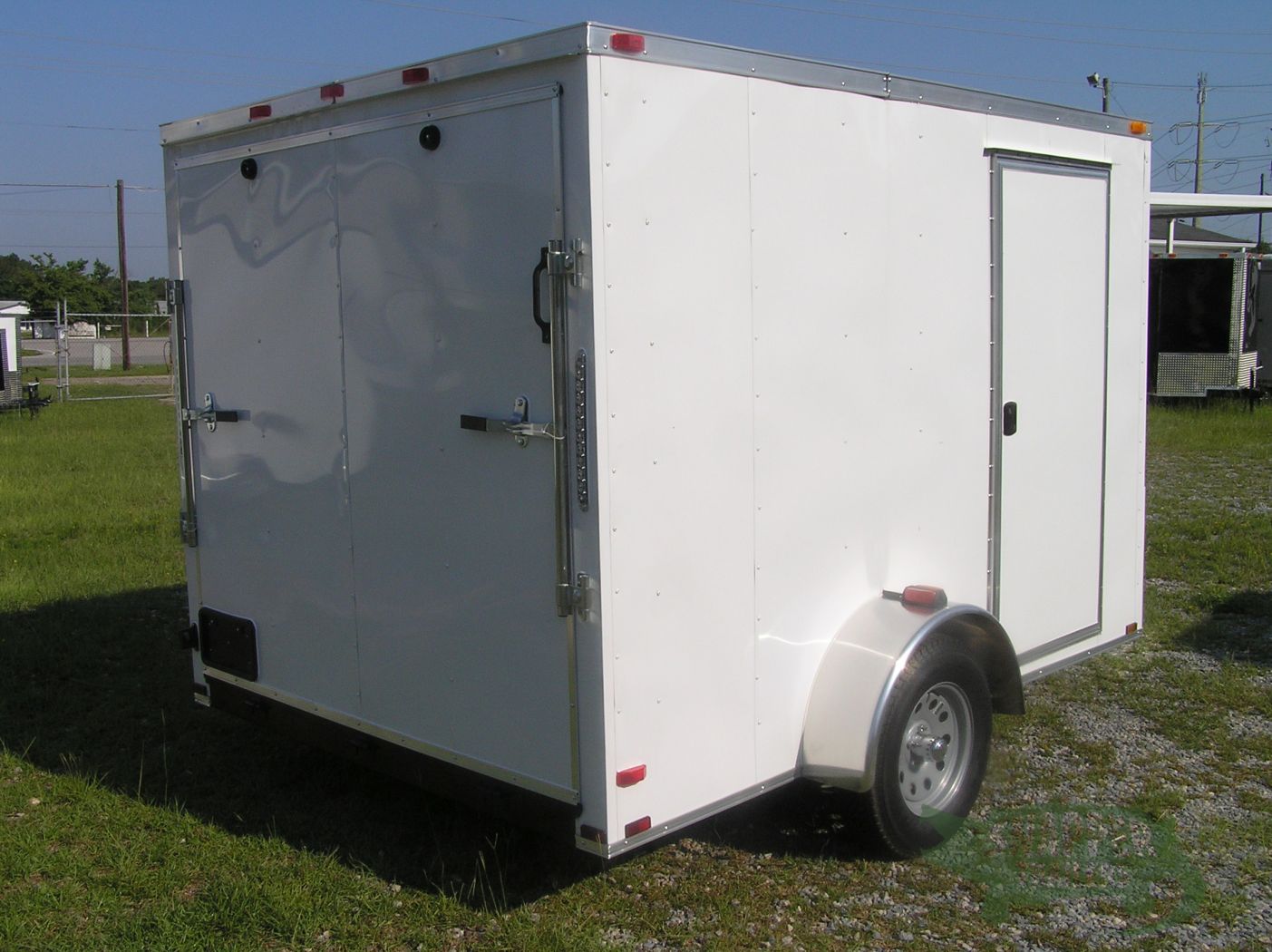 Quality Cargo 7x10 SA Trailer - White, Ramp, Side Door, Extra Height, Electric Brakes - Image 9