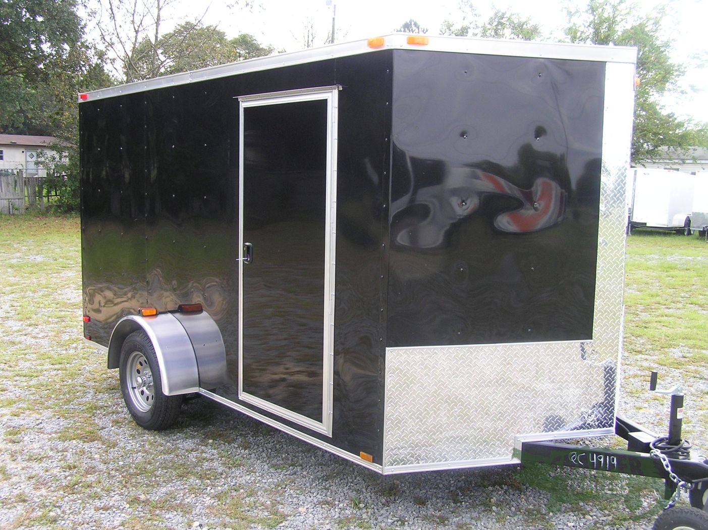 Quality Cargo 7x12 SA Trailer - Black, Ramp, Side Door, Brakes, Extra Height - Image 13