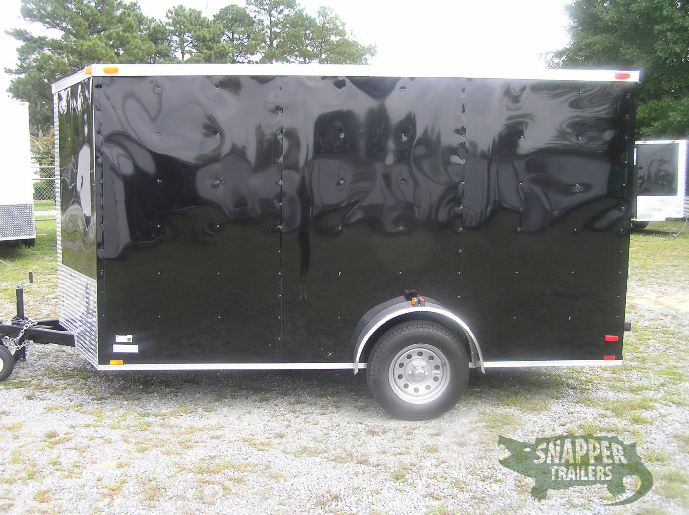 Quality Cargo 7x12 SA Trailer - Black, Ramp, Side Door, Brakes, Extra Height - Image 3
