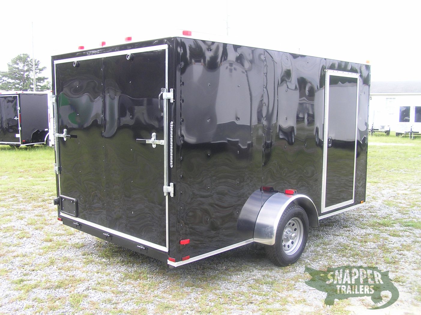 Quality Cargo 7x12 SA Trailer - Black, Ramp, Side Door, Brakes, Extra Height - Image 9