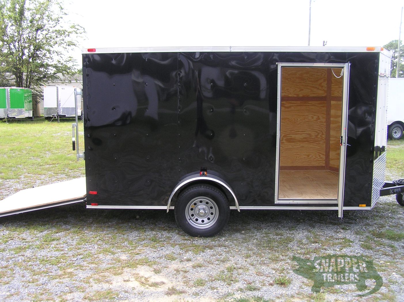 Quality Cargo 7x12 SA Trailer - Black, Ramp, Side Door, Brakes, Extra Height - Image 10