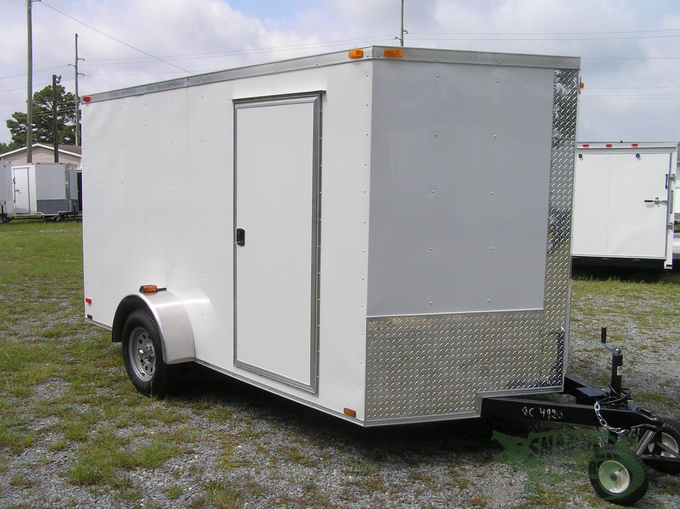 Quality Cargo 7x12 SA Trailer - White, Ramp, Side Door, Brakes, Extra Height - Image 13