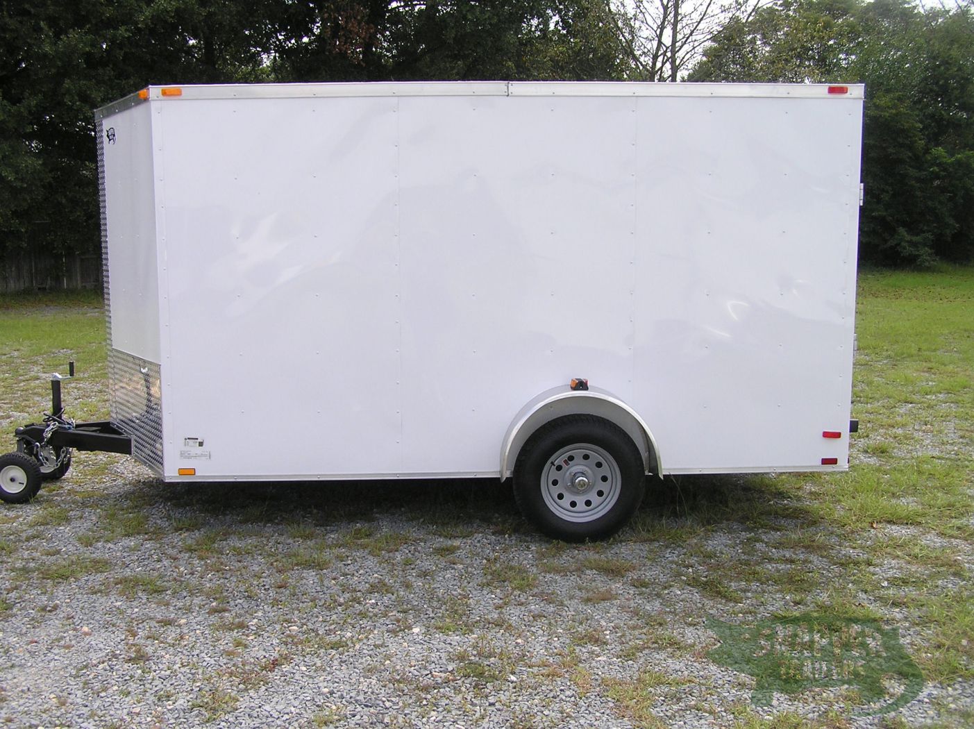 Quality Cargo 7x12 SA Trailer - White, Ramp, Side Door, Brakes, Extra Height - Image 3