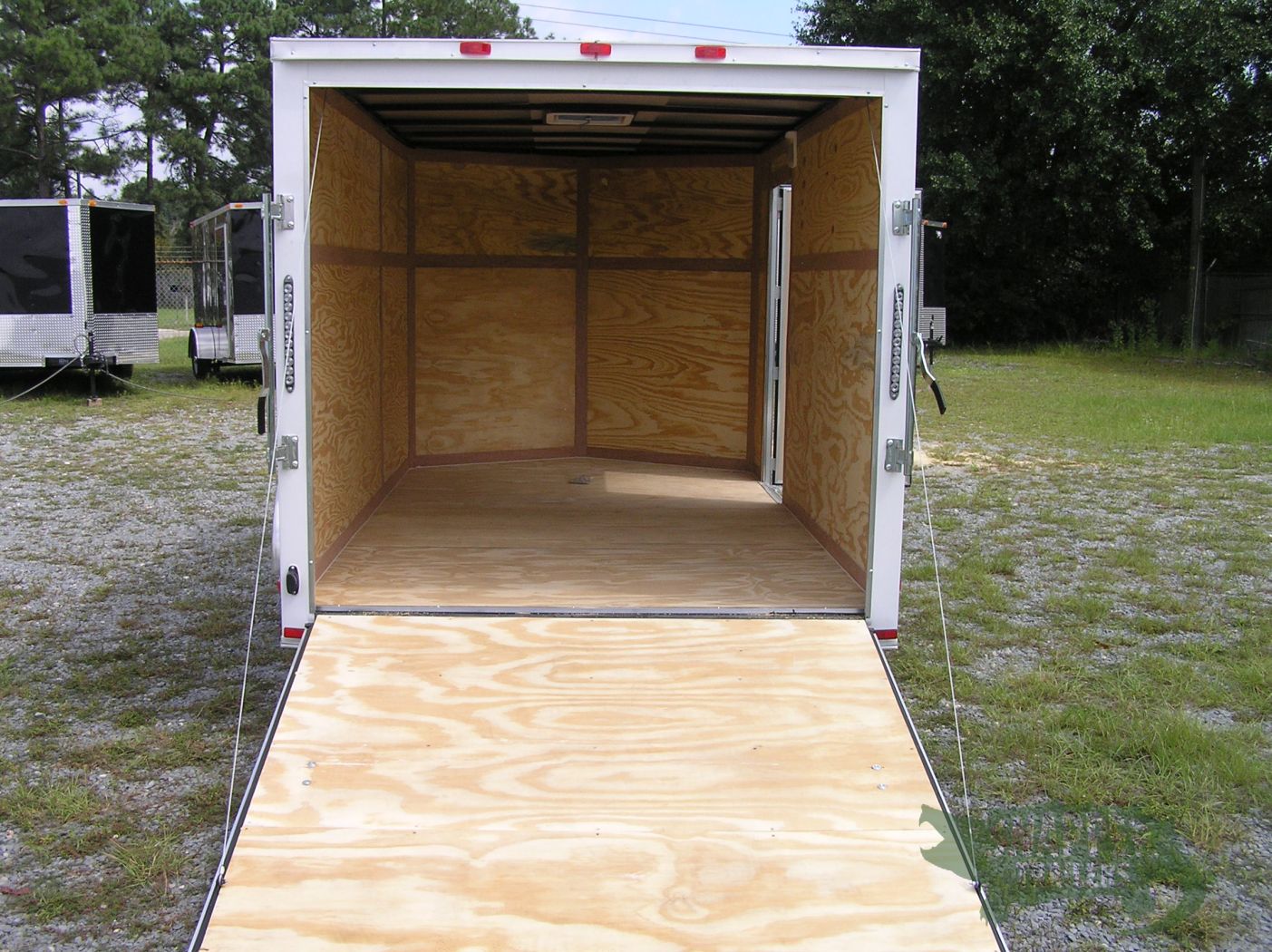 Quality Cargo 7x12 SA Trailer - White, Ramp, Side Door, Brakes, Extra Height - Image 6