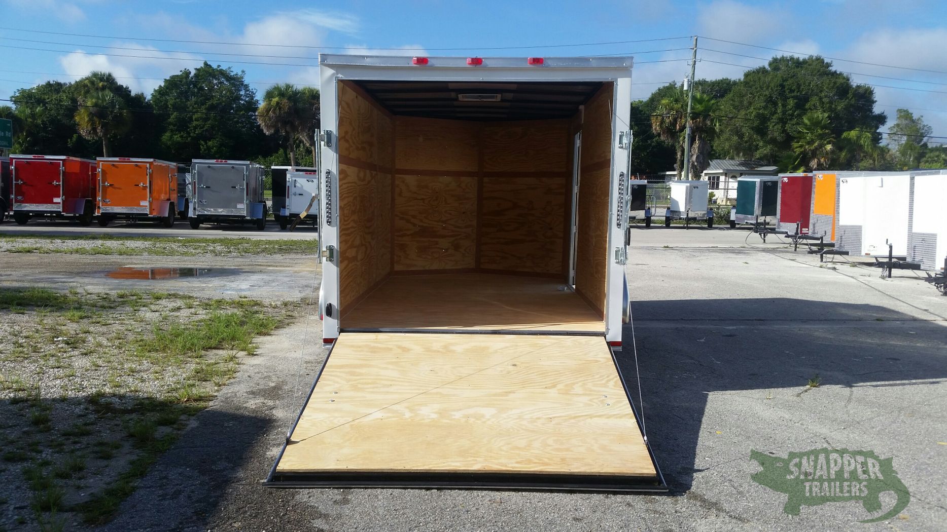 Quality Cargo 7x12 SA Trailer - White, Ramp, Side Door, Brakes, Extra Height - Image 6