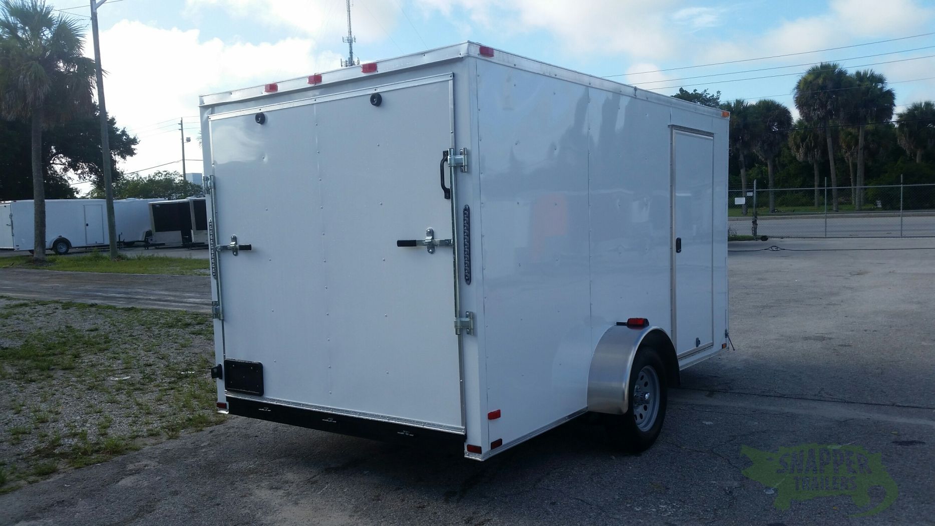 Quality Cargo 7x12 SA Trailer - White, Ramp, Side Door, Brakes, Extra Height - Image 9