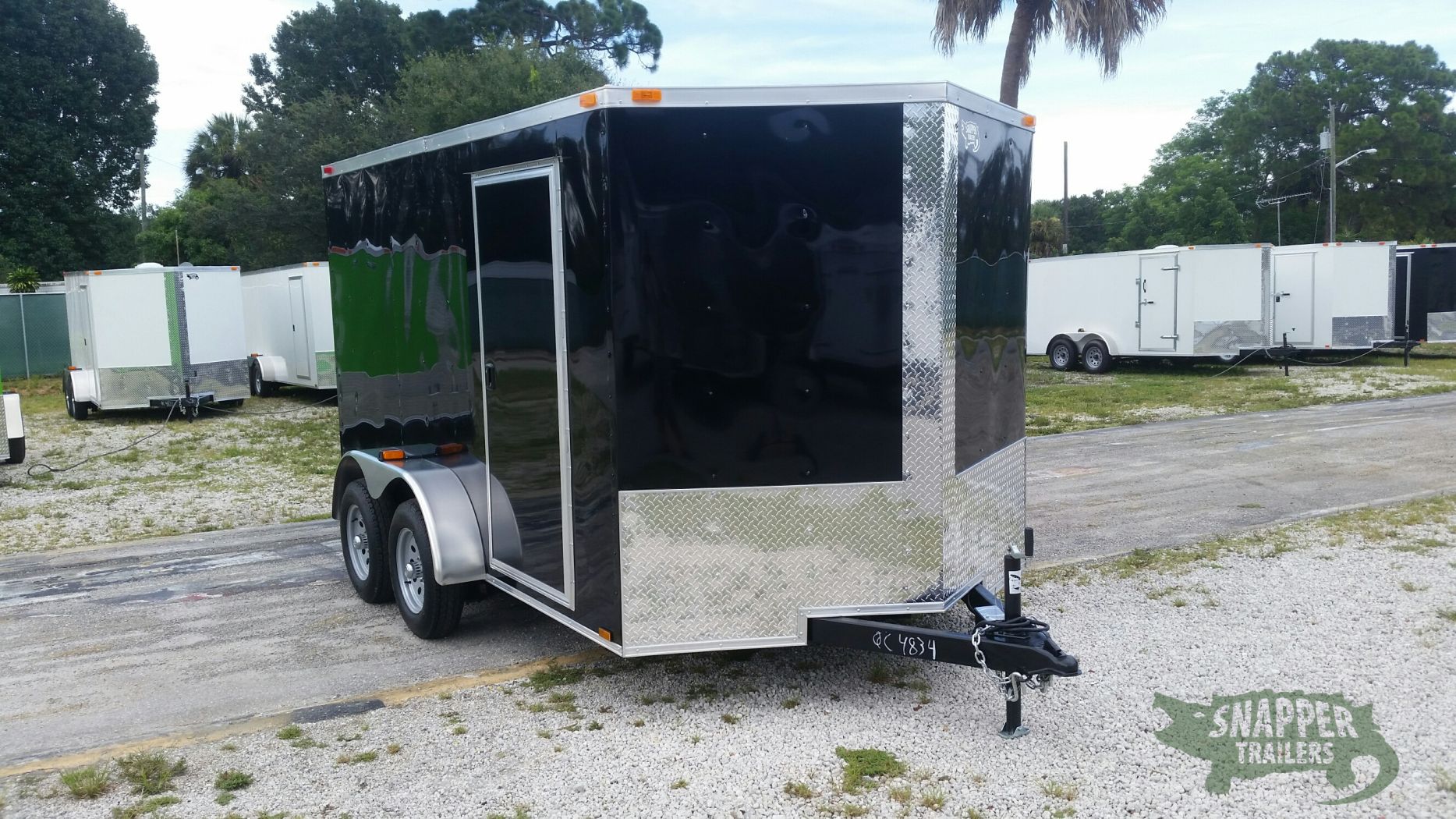 Quality Cargo 7x12 TA Trailer - Black, Ramp, Side Door, Extra Height - Image 13