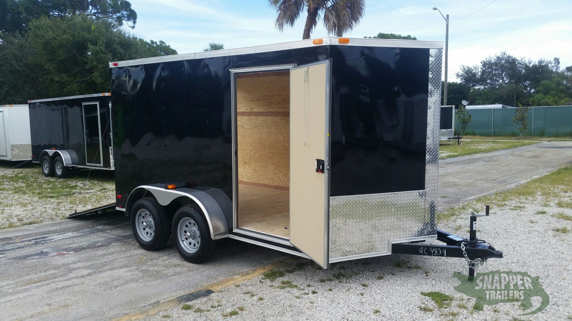 Quality Cargo 7x12 TA Trailer - Black, Ramp, Side Door, Extra Height - Image 12