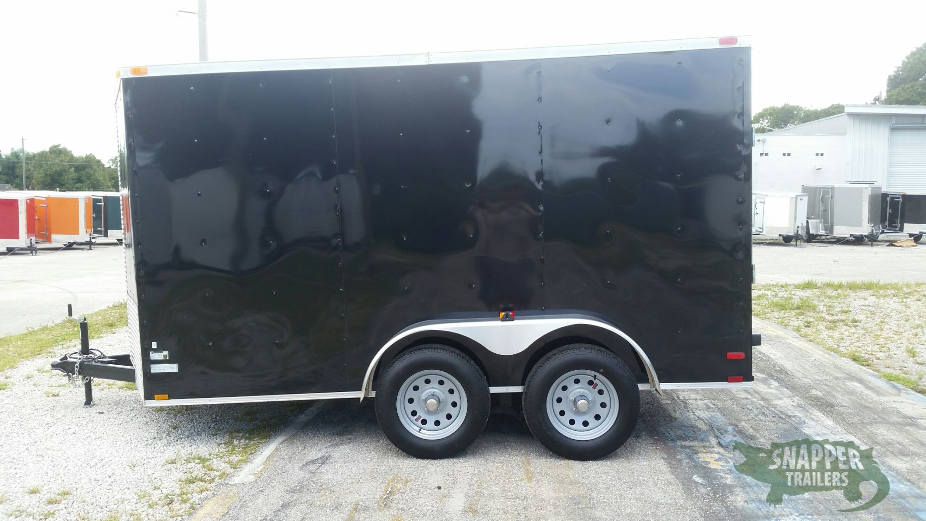 Quality Cargo 7x12 TA Trailer - Black, Ramp, Side Door, Extra Height - Image 3