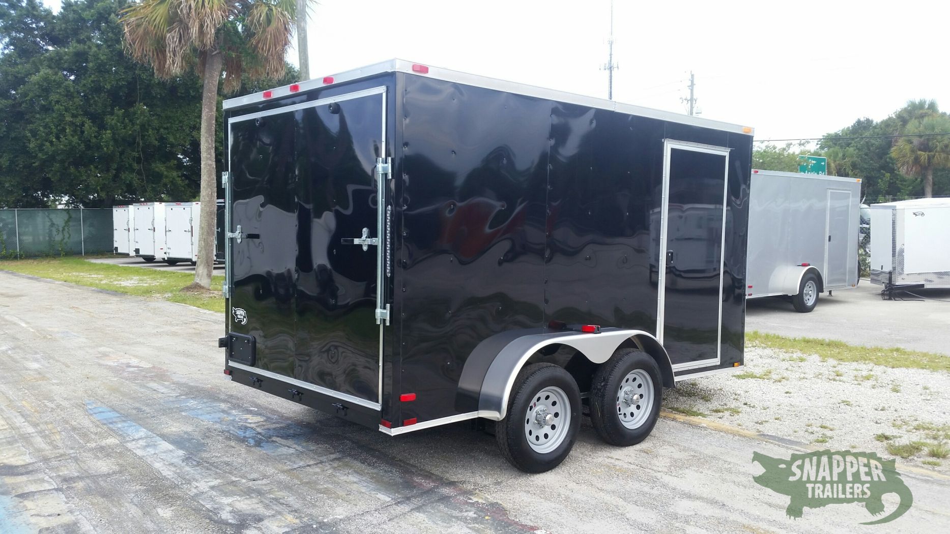 Quality Cargo 7x12 TA Trailer - Black, Ramp, Side Door, Extra Height - Image 9