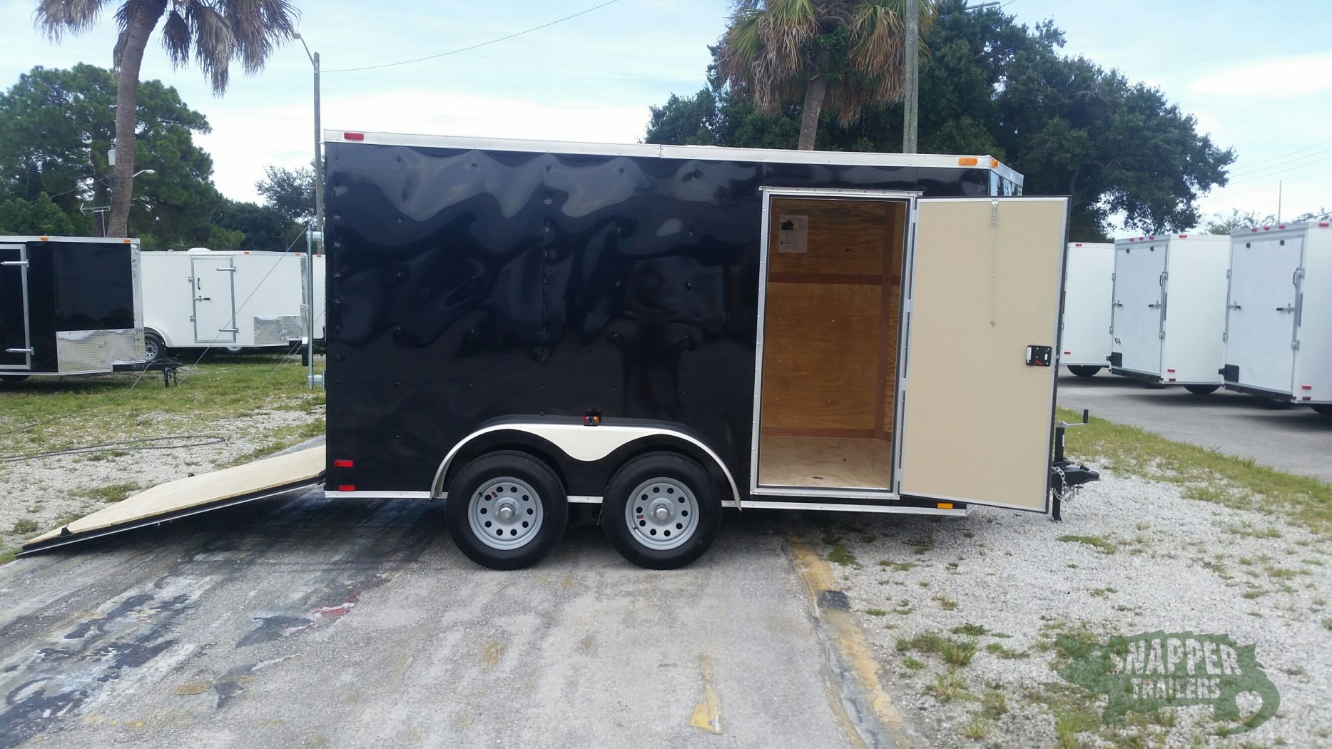 Quality Cargo 7x12 TA Trailer - Black, Ramp, Side Door, Extra Height - Image 10