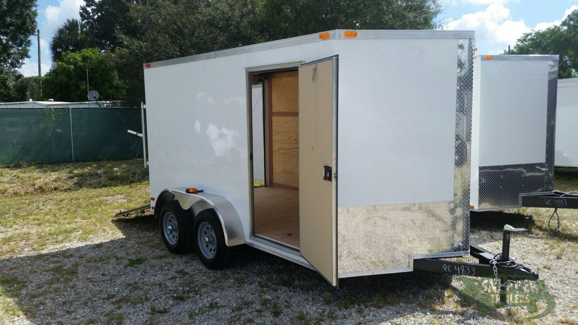 Quality Cargo 7x12 TA Trailer - White, Ramp, Side Door, Extra Height - Image 12