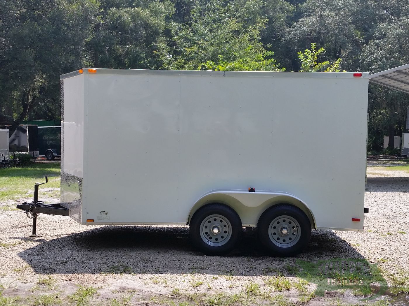 Quality Cargo 7x12 TA Trailer - White, Ramp, Side Door, Extra Height - Image 3