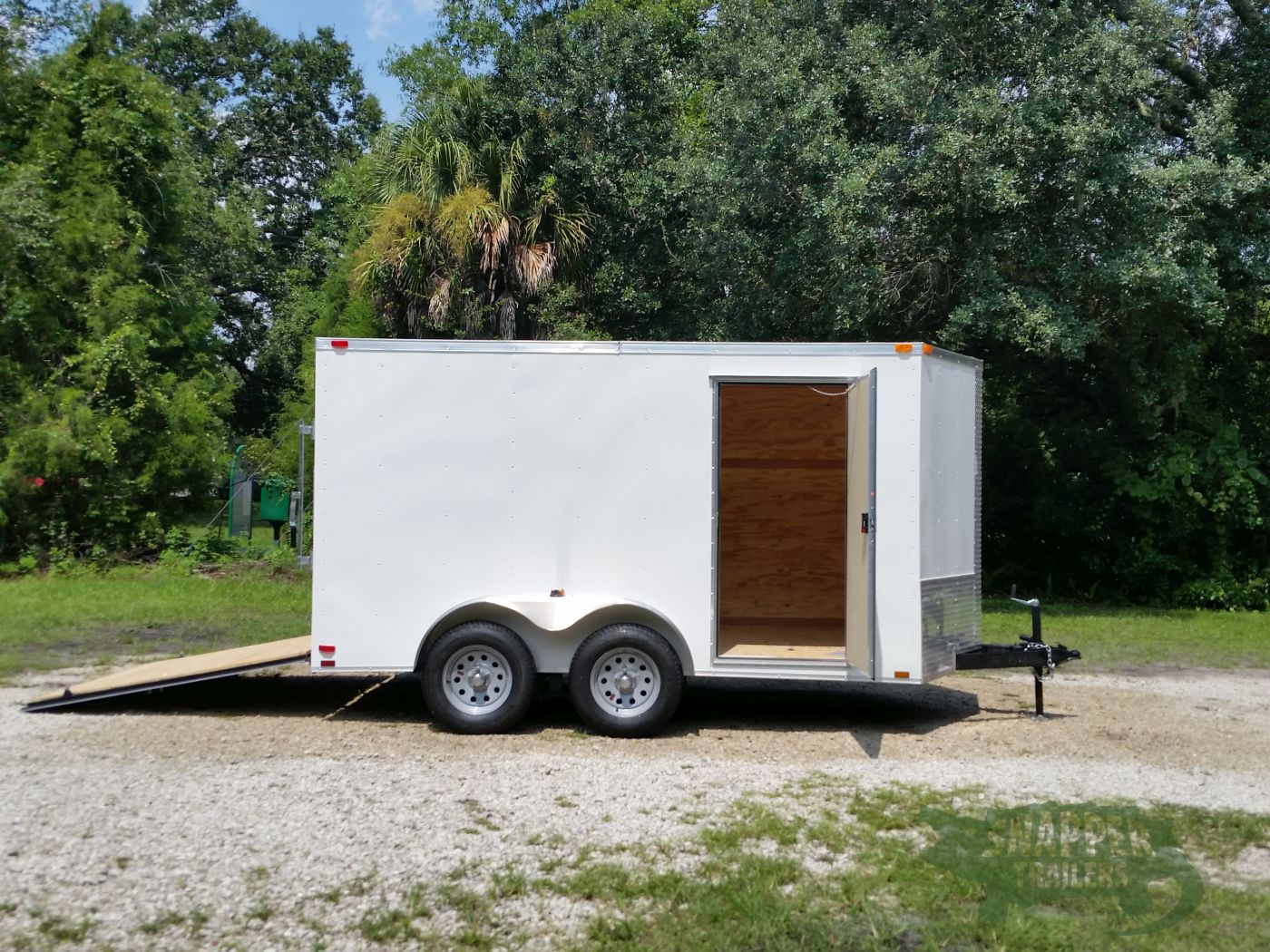 Quality Cargo 7x12 TA Trailer - White, Ramp, Side Door, Extra Height - Image 10