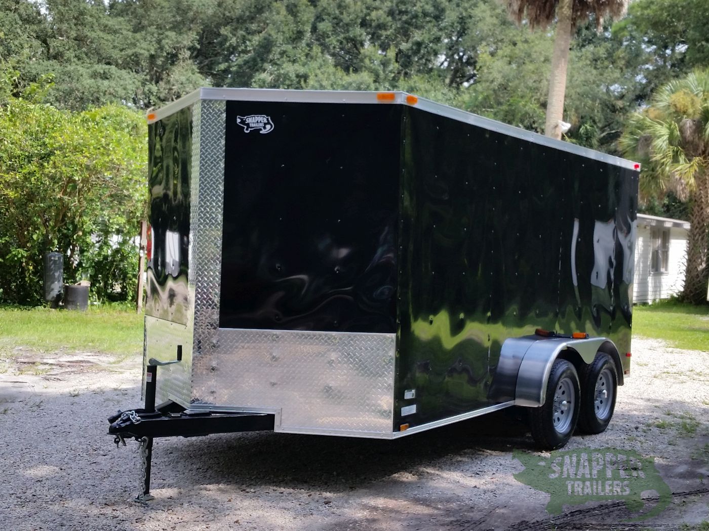 Quality Cargo 7x14 TA Trailer - Black, Ramp, Side Door, Extra Height - Image 2