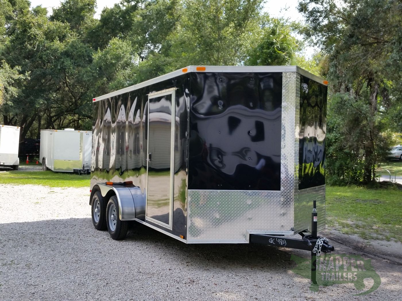 Quality Cargo 7x14 TA Trailer - Black, Ramp, Side Door, Extra Height - Image 12