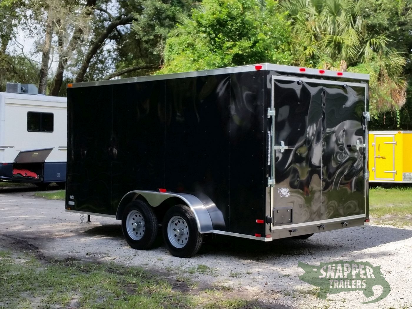 Quality Cargo 7x14 TA Trailer - Black, Ramp, Side Door, Extra Height - Image 5