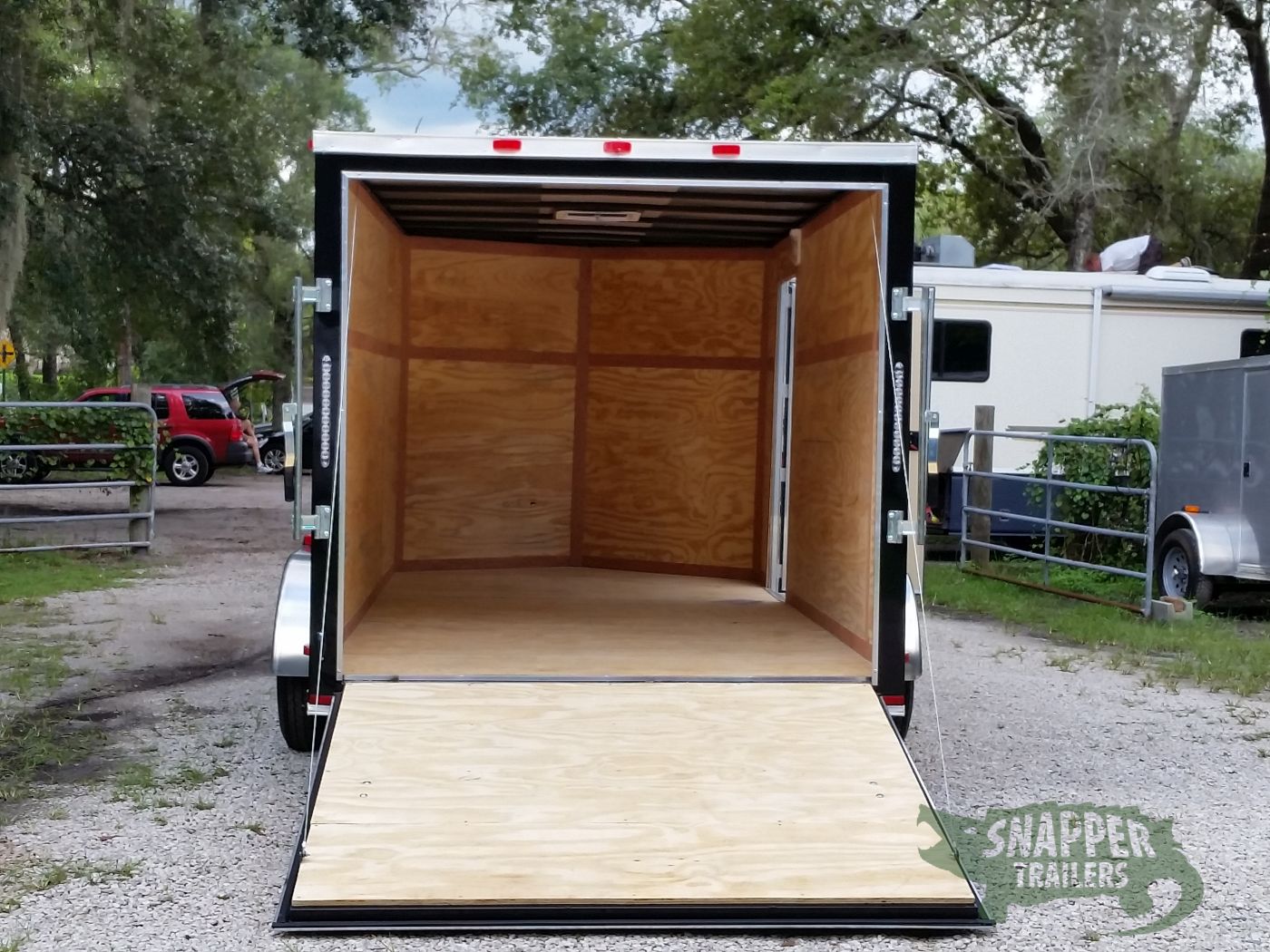 Quality Cargo 7x14 TA Trailer - Black, Ramp, Side Door, Extra Height - Image 6