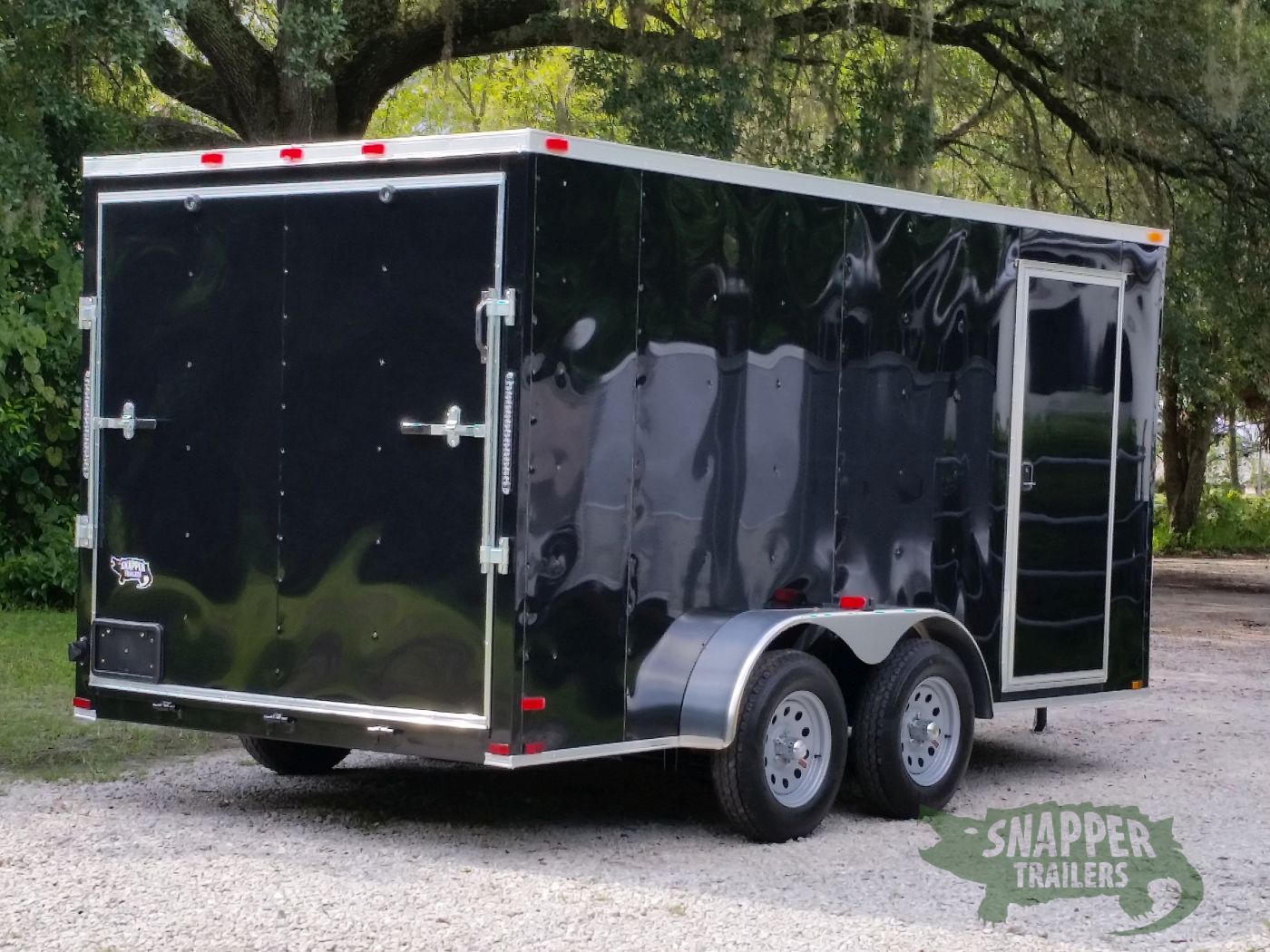 Quality Cargo 7x14 TA Trailer - Black, Ramp, Side Door, Extra Height - Image 9