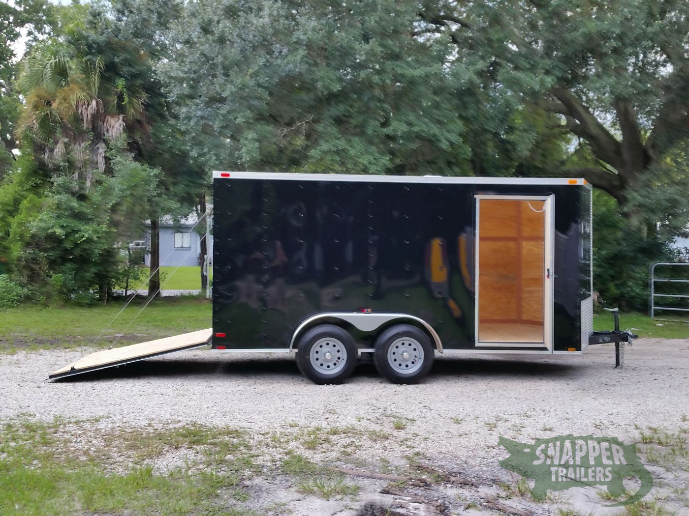 Quality Cargo 7x14 TA Trailer - Black, Ramp, Side Door, Extra Height - Image 10