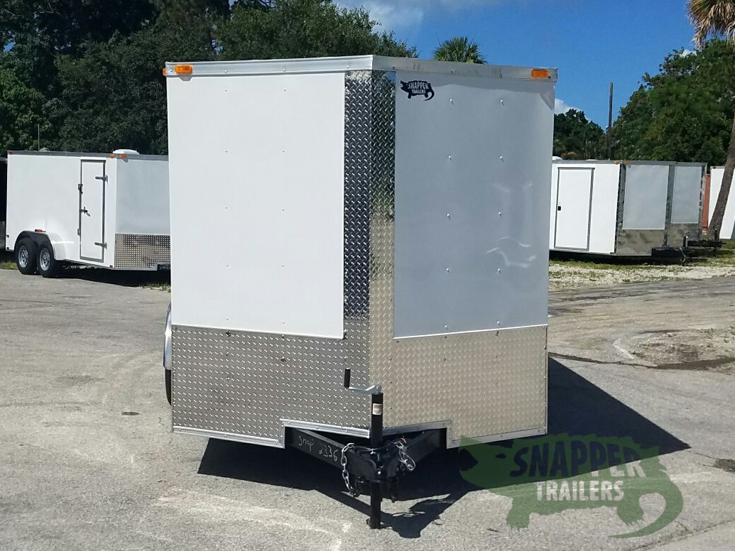 Quality Cargo 7x14 TA Trailer - White, Barn Doors, Side Door, Extra Height - Image 14