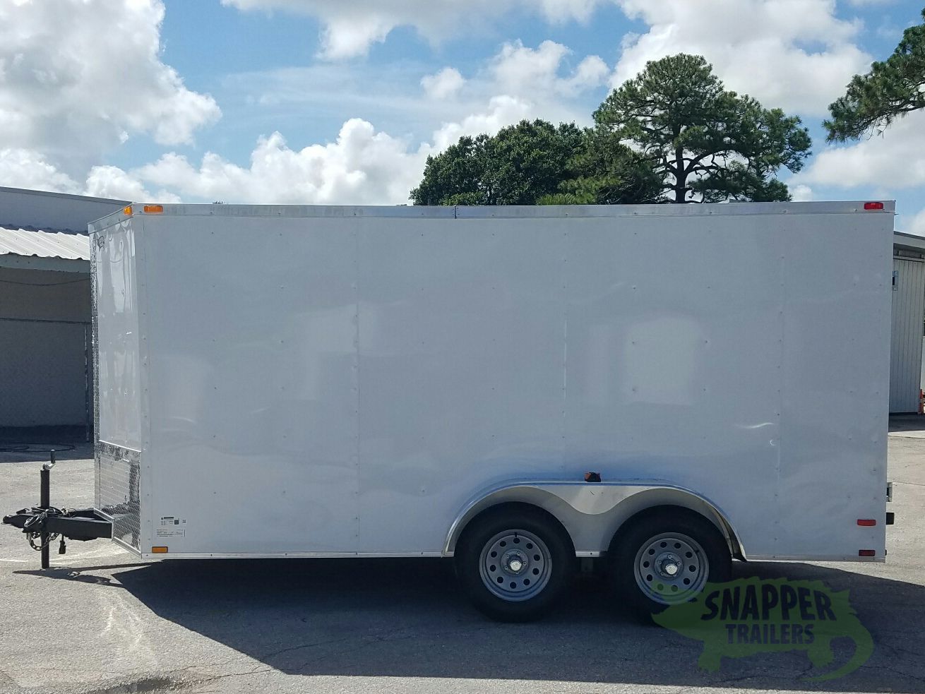 Quality Cargo 7x14 TA Trailer - White, Barn Doors, Side Door, Extra Height - Image 3
