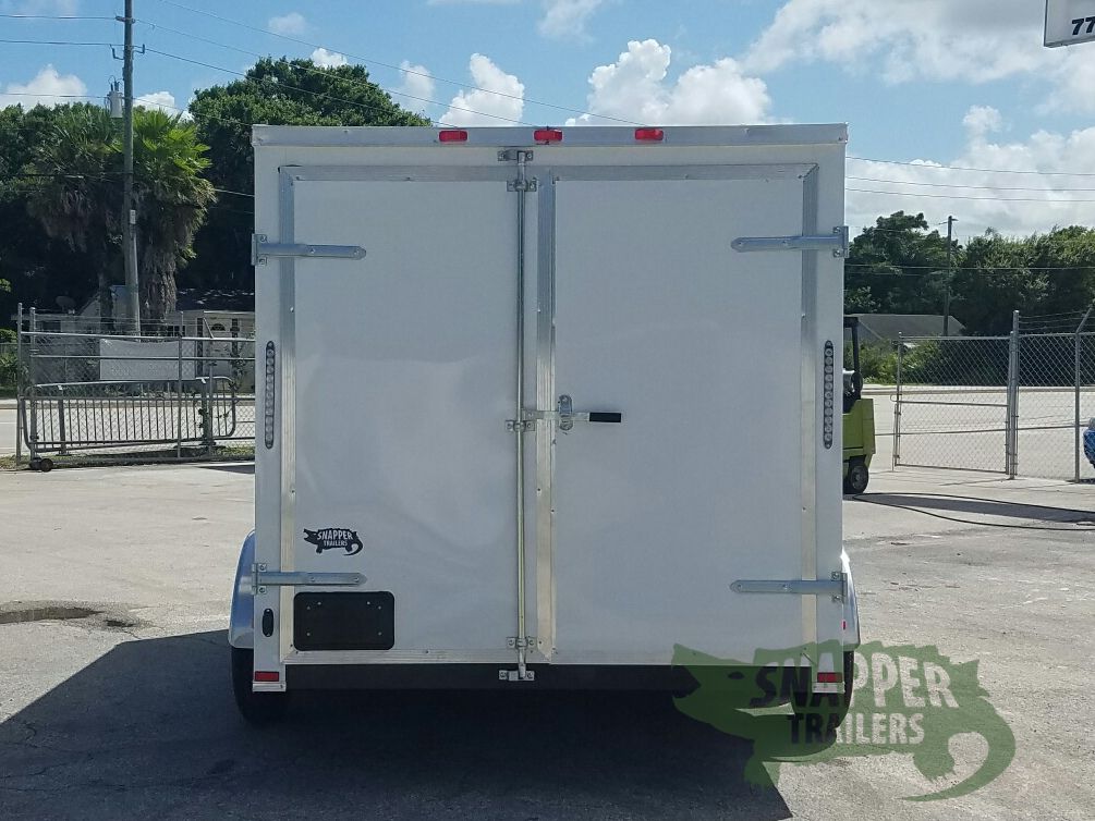 Quality Cargo 7x14 TA Trailer - White, Barn Doors, Side Door, Extra Height - Image 7