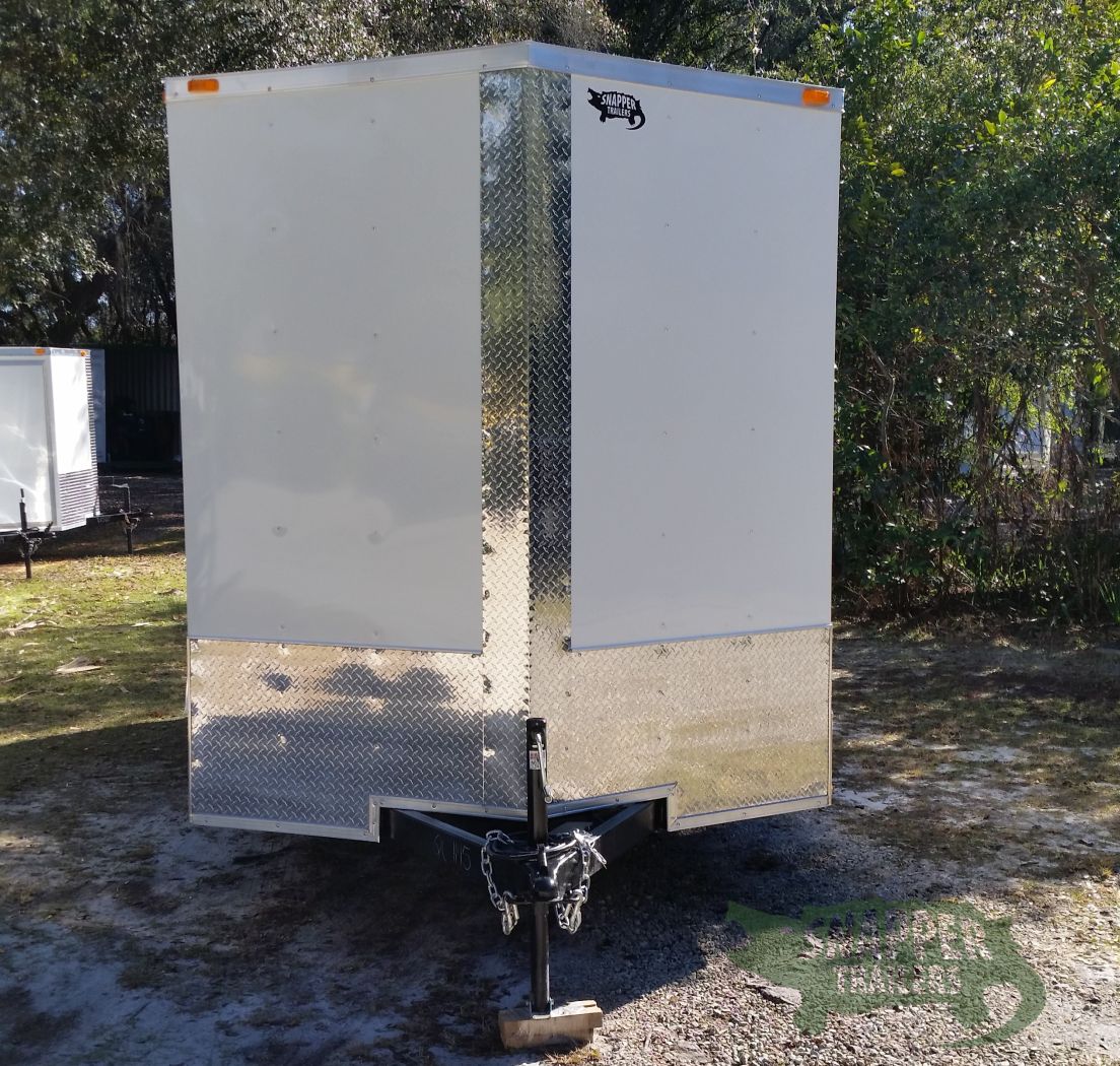 Quality Cargo 7x14 TA Trailer - White, Ramp, Side Door, Extra Height, ATP Wrap - Image 15