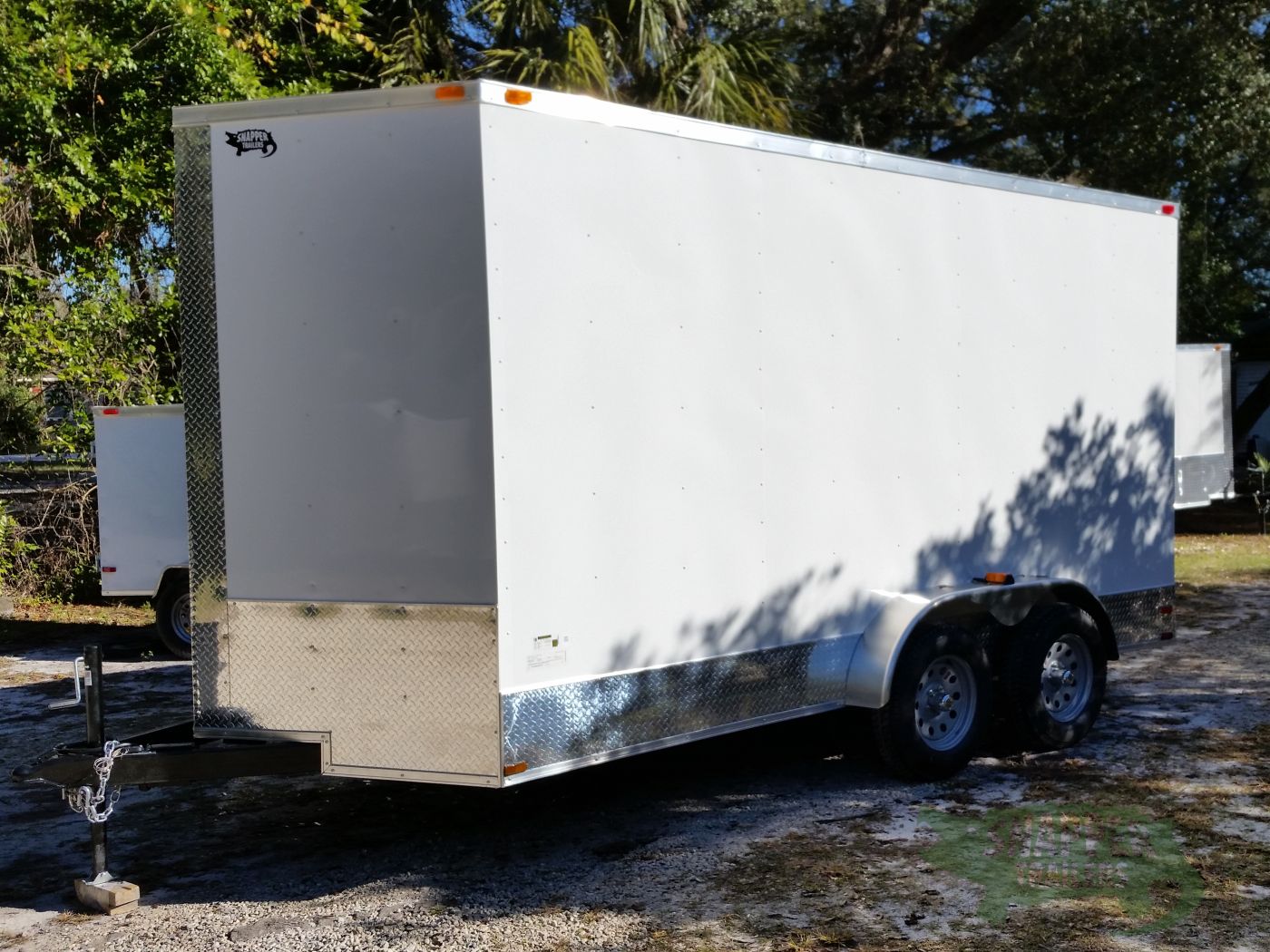 Quality Cargo 7x14 TA Trailer - White, Ramp, Side Door, Extra Height, ATP Wrap - Image 2