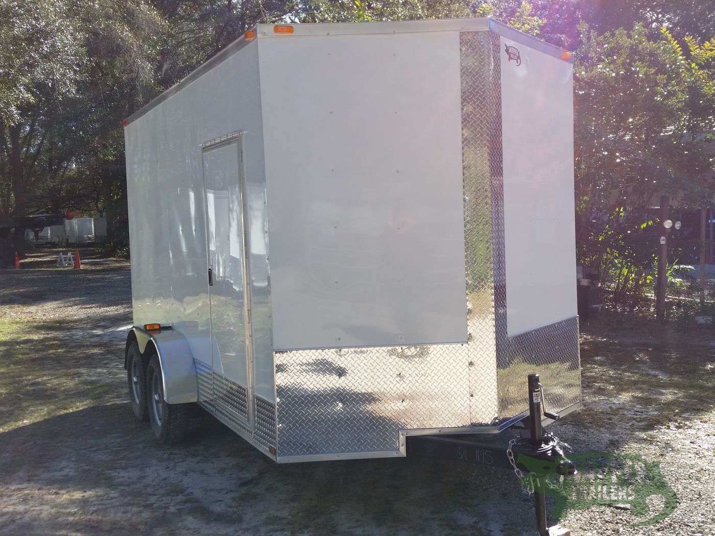 Quality Cargo 7x14 TA Trailer - White, Ramp, Side Door, Extra Height, ATP Wrap - Image 14