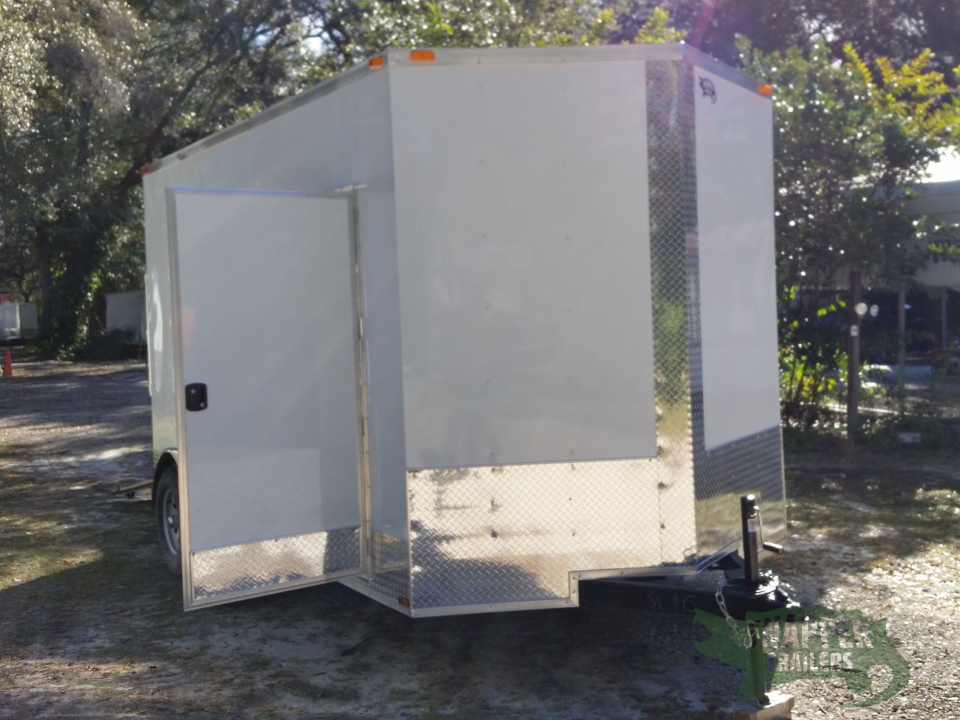 Quality Cargo 7x14 TA Trailer - White, Ramp, Side Door, Extra Height, ATP Wrap - Image 13