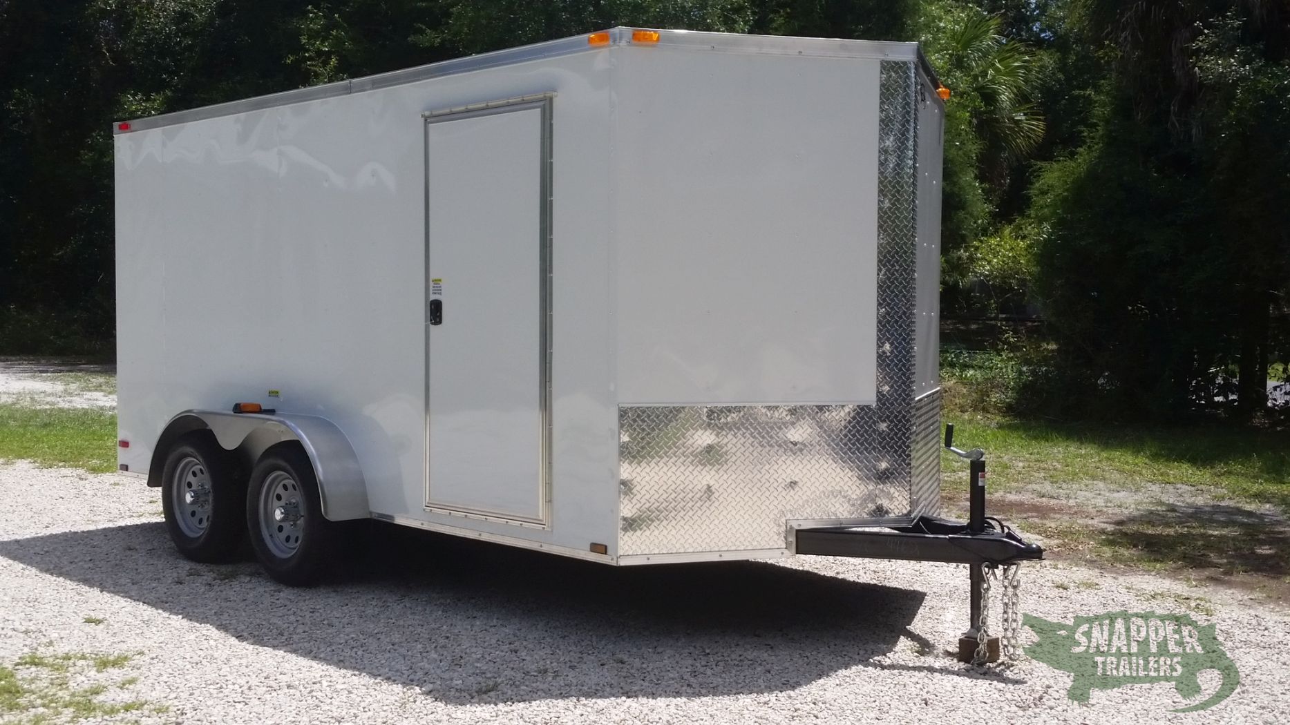 Quality Cargo 7x14 TA Trailer - White, Ramp, Side Door, Extra Height - Image 13