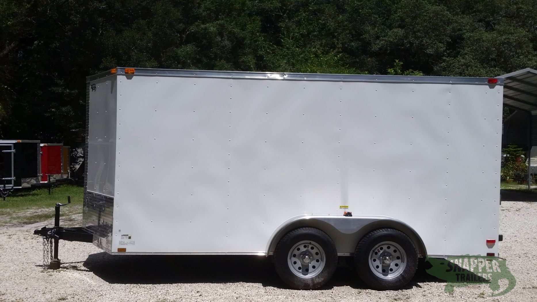 Quality Cargo 7x14 TA Trailer - White, Ramp, Side Door, Extra Height - Image 3