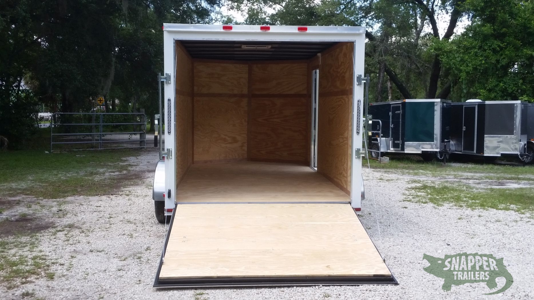 Quality Cargo 7x14 TA Trailer - White, Ramp, Side Door, Extra Height - Image 6