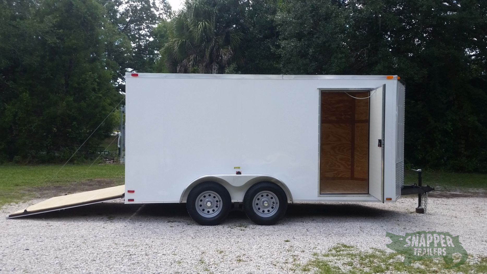 Quality Cargo 7x14 TA Trailer - White, Ramp, Side Door, Extra Height - Image 10