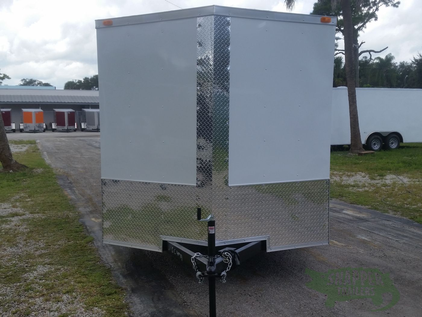 Quality Cargo 7x14 TA Trailer - White, Ramp, Side Door, Extra Height, Side Vents - Image 14