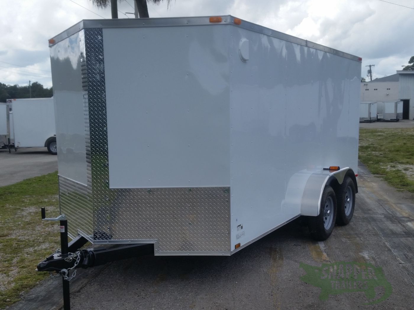 Quality Cargo 7x14 TA Trailer - White, Ramp, Side Door, Extra Height, Side Vents - Image 2