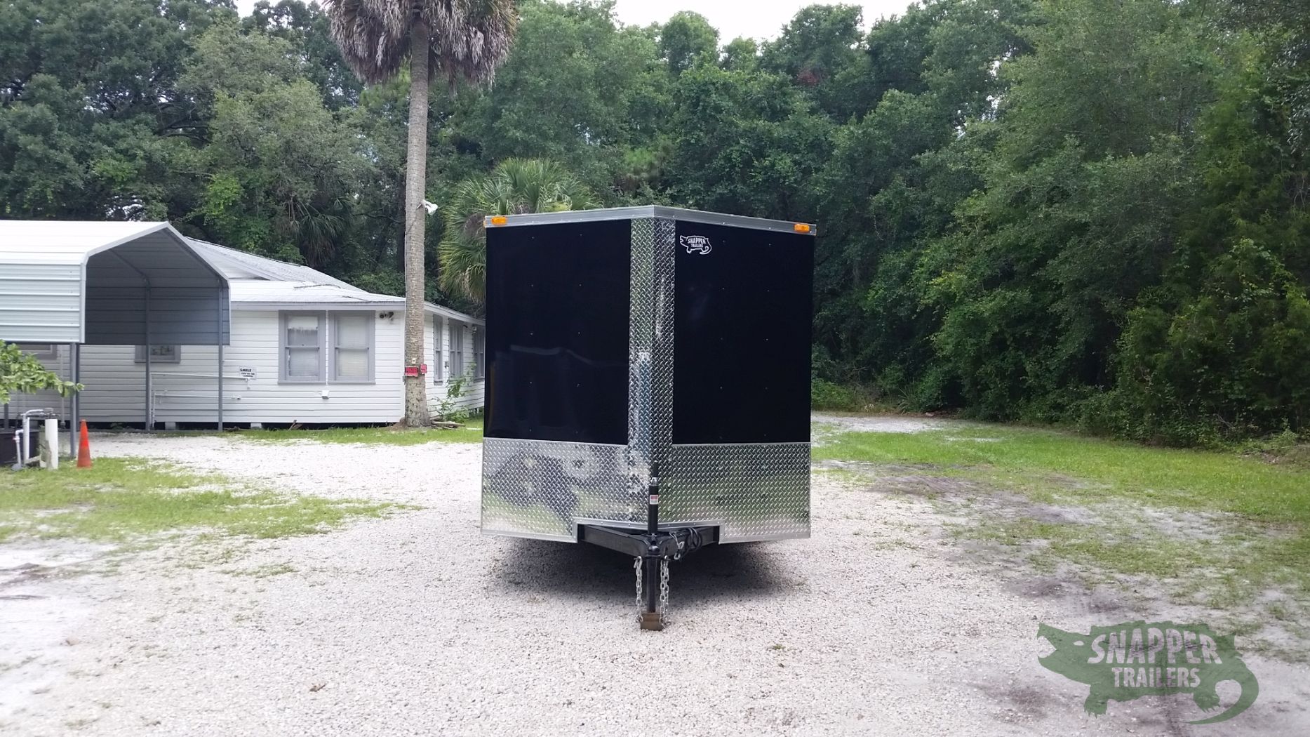 Quality Cargo 7x16 TA Trailer - Black, Ramp, Side Door, Extra Height - Image 14