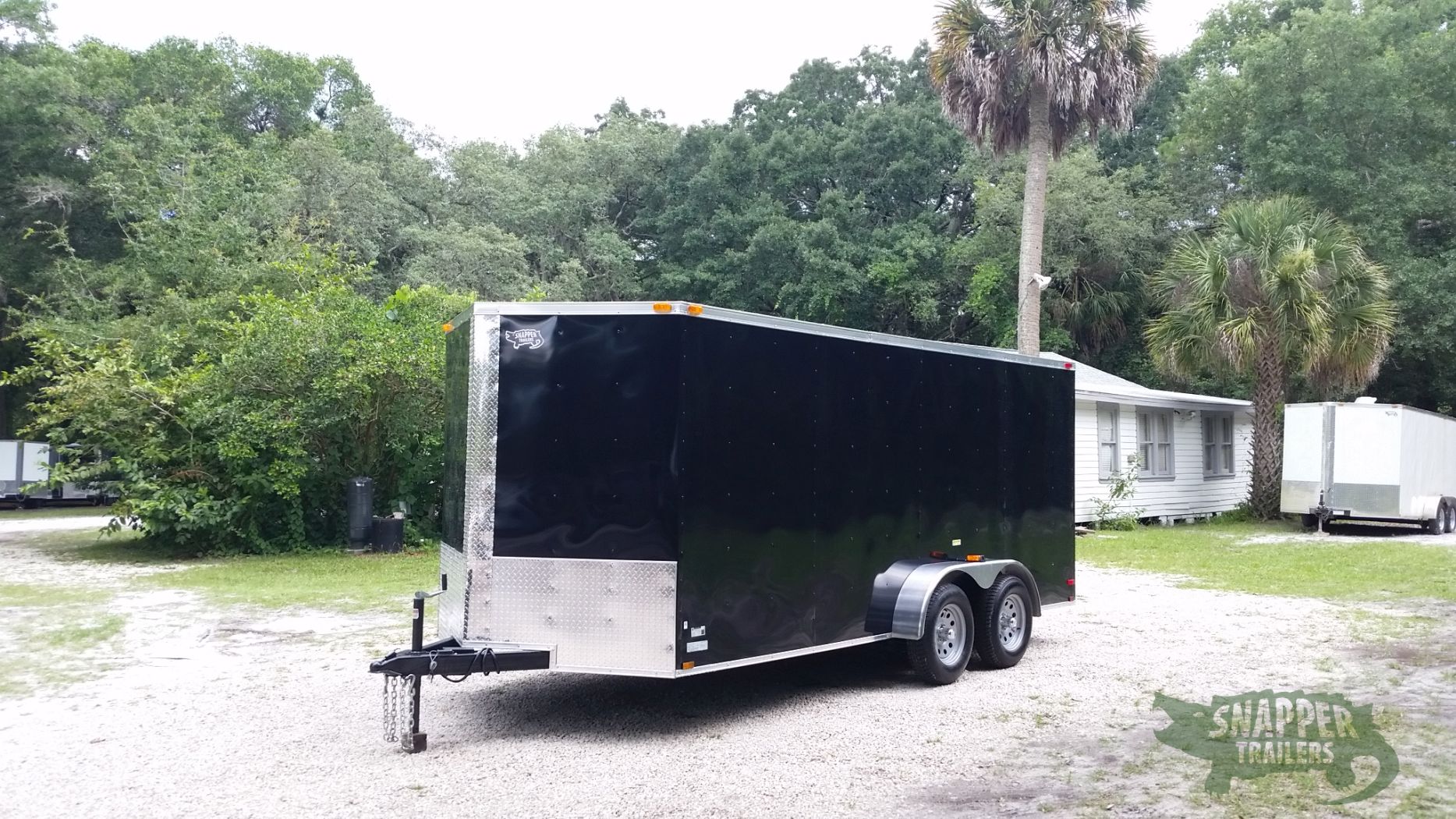 Quality Cargo 7x16 TA Trailer - Black, Ramp, Side Door, Extra Height - Image 2