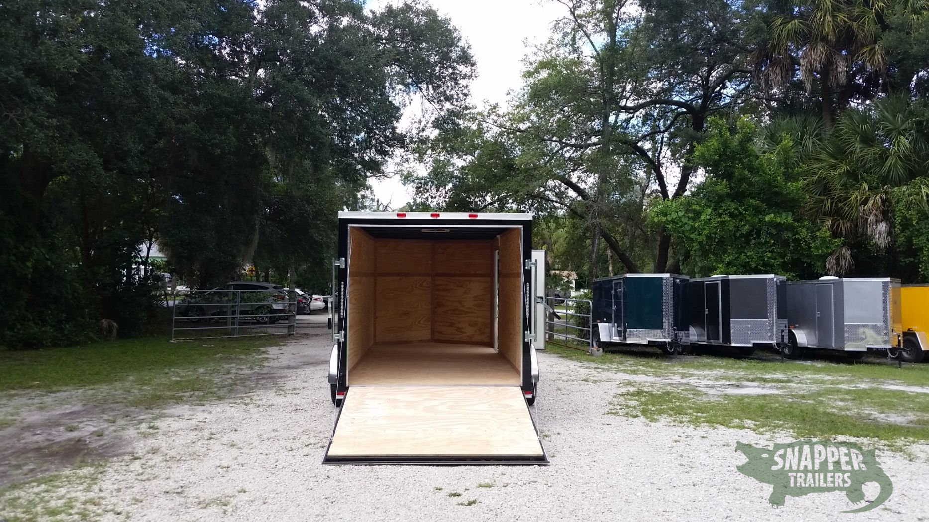 Quality Cargo 7x16 TA Trailer - Black, Ramp, Side Door, Extra Height - Image 6