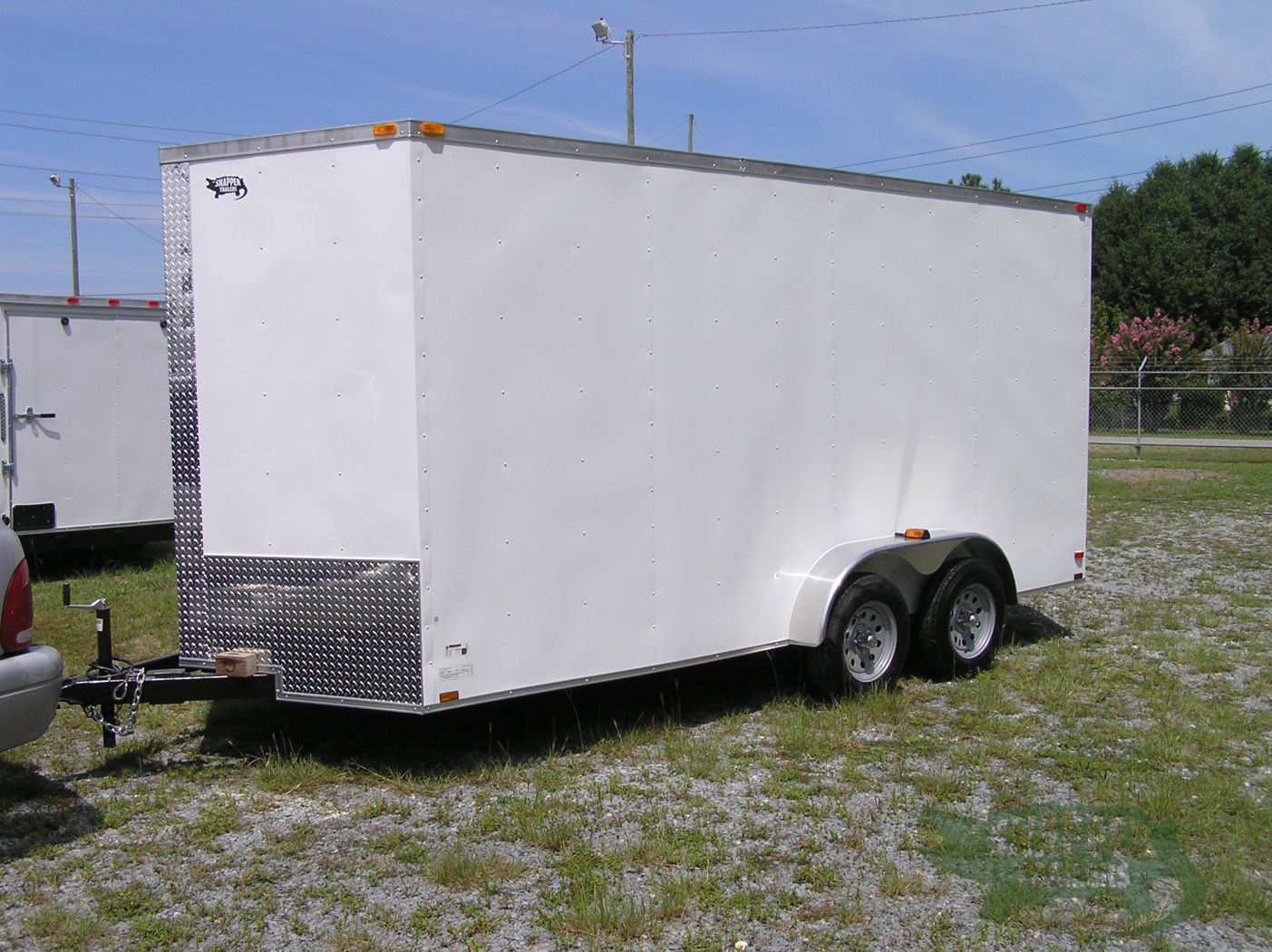 Quality Cargo 7x16 TA Trailer - White, Ramp, Side Door, Extra Height - Image 2