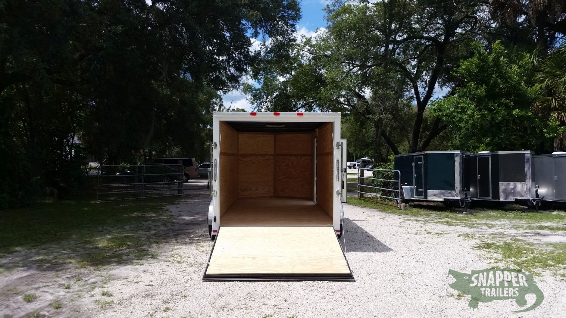 Quality Cargo 7x16 TA Trailer - White, Ramp, Side Door, Extra Height - Image 6