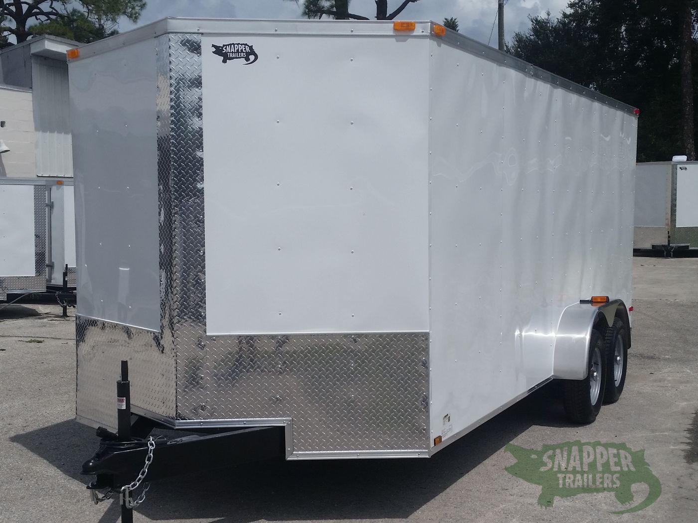 Quality Cargo 7x18 TA Trailer - White, Ramp, Side Door, Extra Height - Image 2