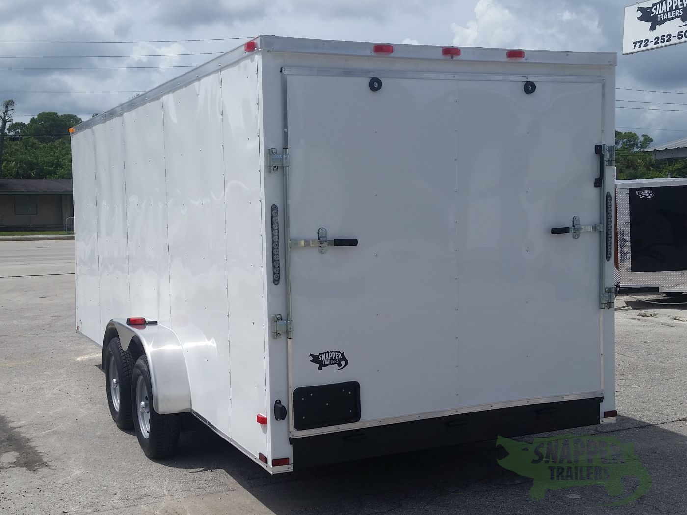 Quality Cargo 7x18 TA Trailer - White, Ramp, Side Door, Extra Height - Image 5