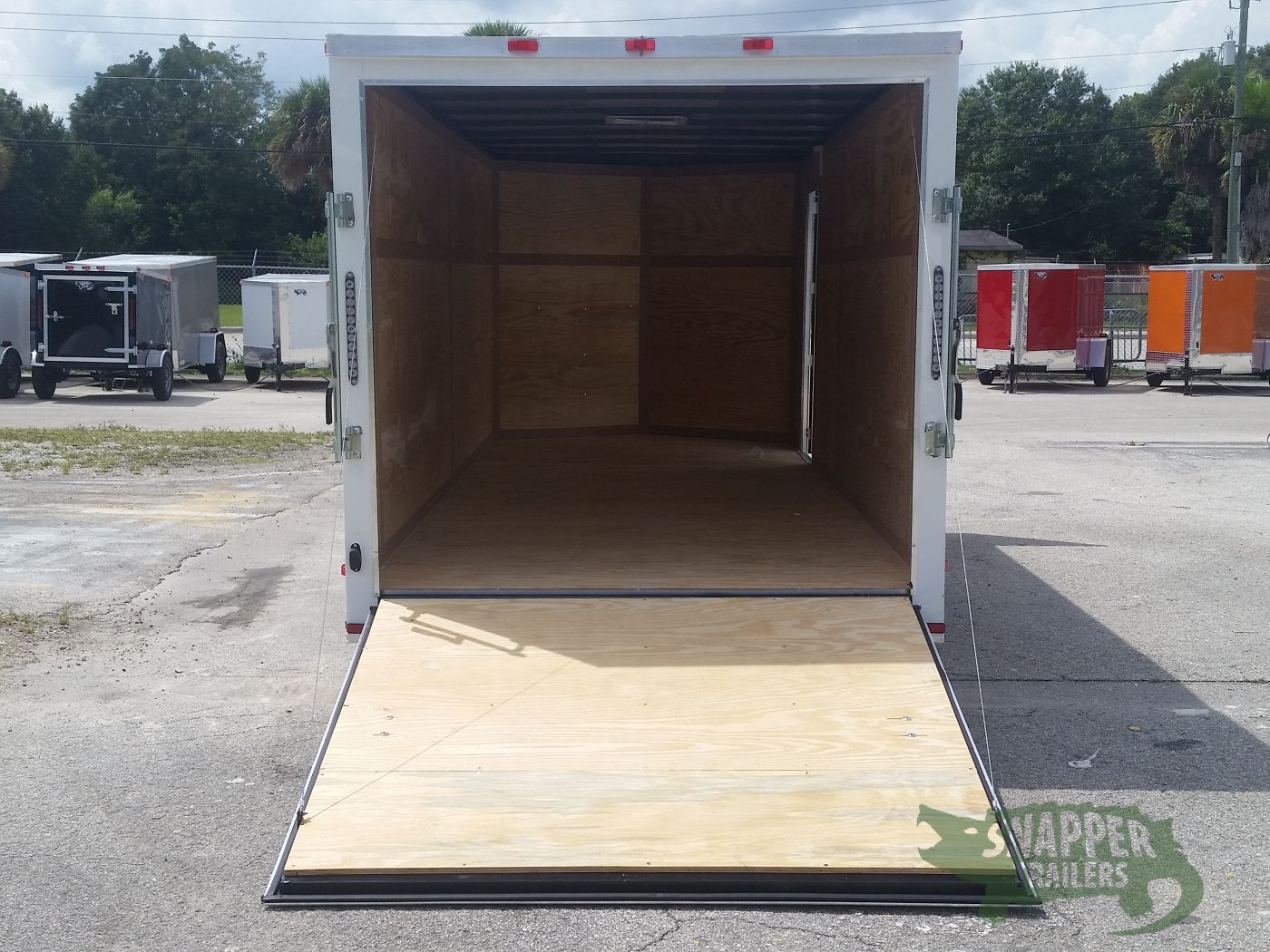 Quality Cargo 7x18 TA Trailer - White, Ramp, Side Door, Extra Height - Image 6