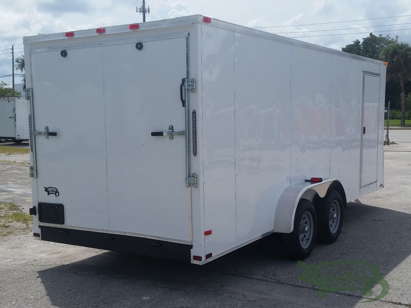 Quality Cargo 7x18 TA Trailer - White, Ramp, Side Door, Extra Height - Image 9