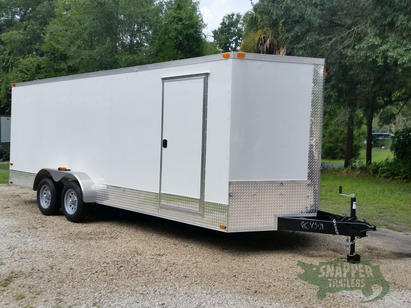 Quality Cargo 7x20 TA Trailer - White, Ramp, Side Door, Extra Height, ATP Wrap - Image 12