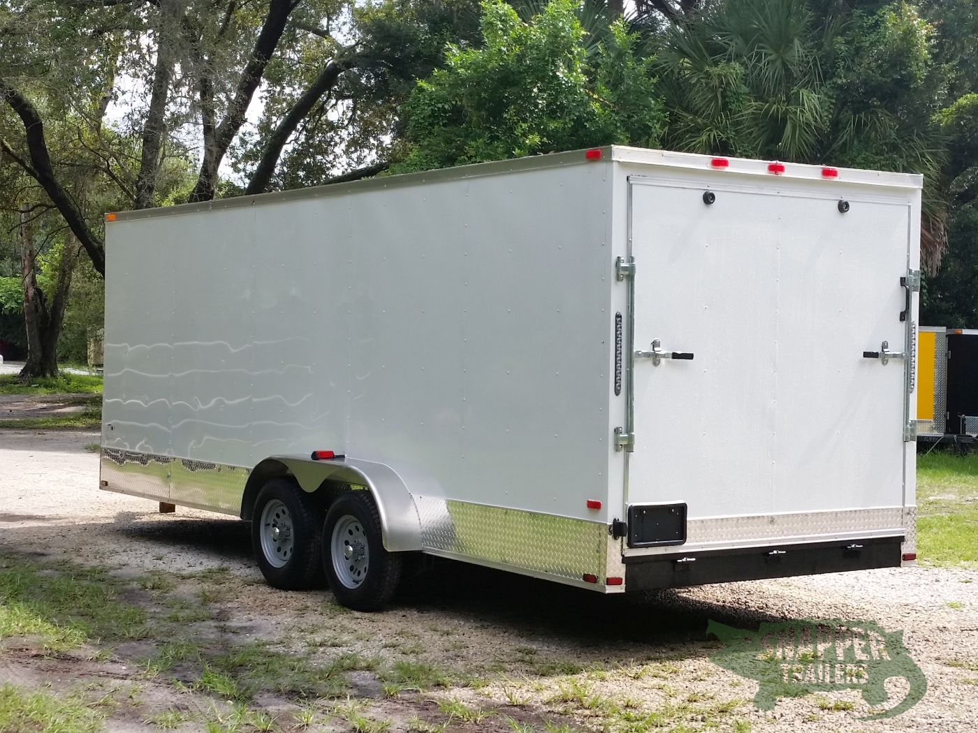 Quality Cargo 7x20 TA Trailer - White, Ramp, Side Door, Extra Height, ATP Wrap - Image 5